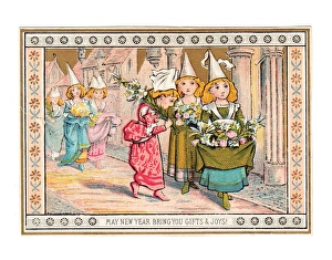 Girl Carries Presents