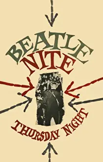 Youth club poster, Beatles night