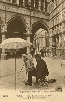 Images Dated 1st March 2011: Ypres, Belgium - Street Artist