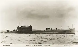 Yugoslav Prints: Yugoslavian Submarine at Plymouth - Nebojaa