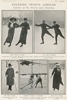 Skaters Collection: Yuletide Sports Abroad- Society at St Moritz and Murren