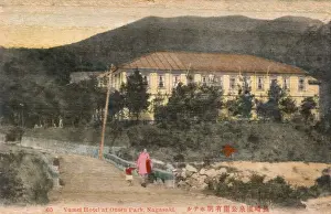 Nagasaki Prints: Yunei Hotel at the Onsen (Hot Spring) Park, Nagasaki, Japan