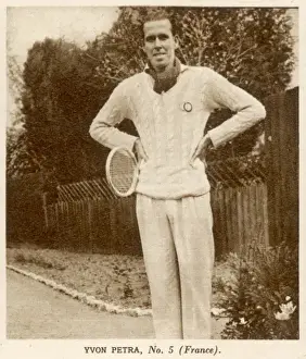 Petra Prints: Yvon Petra in tennis whites