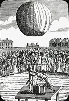 Zambeccaris first public balloon experiment