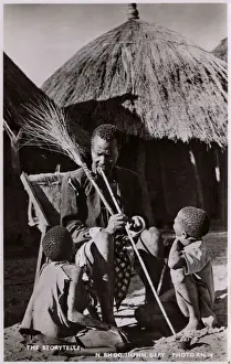 Villagers Prints: Zambia (Northern Rhodesia) - Storyteller