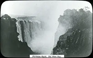 Zimbabwe Prints: Zambia - Zimbabwe - The Main Fall, Victoria Falls