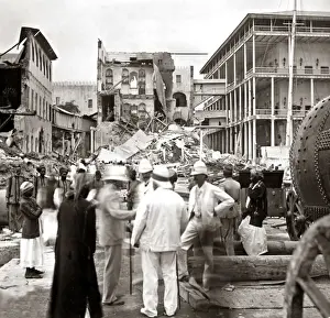 Zanzibar, 1896, after the bomabrdment (Anglo-Zanzibar War)