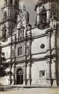 Jalisco Prints: Zapopan Cathedral - Jalisco State, Mexico