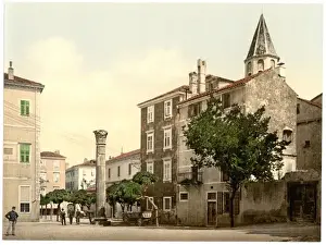 Dalmatia Prints: Zara, Colonna Square, Dalmatia, Austro-Hungary