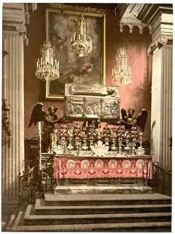 Zara Prints: Zara, sarcophagus of San Simeone, Dalmatia, Austro-Hungary
