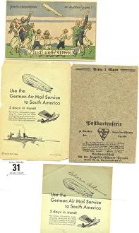 Timetable Prints: Zeppelin airship - four items