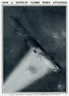 Anti Gallery: How a Zeppelin climbs when attacked by G. H. Davis