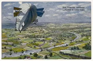 Zeppelin in Flight
