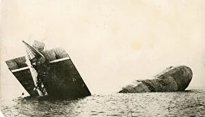 Deep Collection: Zeppelin L15 (LZ48) foundering in Knock Deep, 12 April 1916