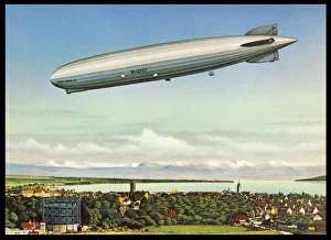 Balloons Gallery: Zeppelin Lz 127 / Postcard
