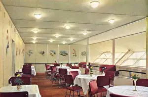 Lounge Prints: Zeppelin LZ 129 Hindenburg passenger lounge