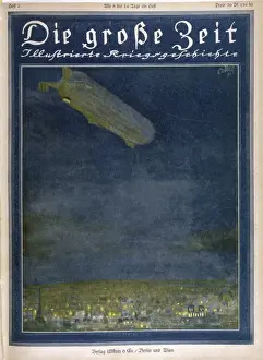 Zeppelin over Paris 1914