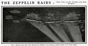 Zeppelin raids by G. H. Davis