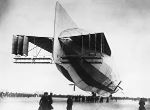 Air Ships Gallery: Zeppelin Z-4 Schwaben Airship at Luneville, France May 1913