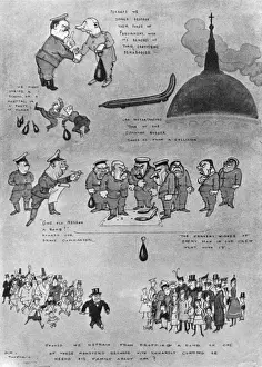 Zeppelins Prints: Zeppelinanities: The airy humour of the Hun by H. M. Bateman