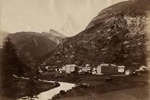 Cervin Prints: Zermatt - Hotel Cervin - Matterhorn visible in background