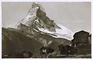Cervin Prints: Zermatt, Switzerland - the distinctive shape of Matterhorn