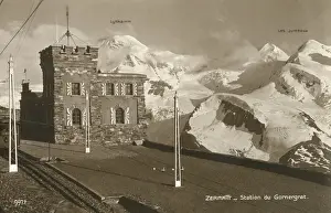 Zermatt Prints: Zermatt, Switzerland - Gornergrat Railway Station