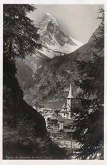 Zermatt - Switzerland with Matterhorn at rear