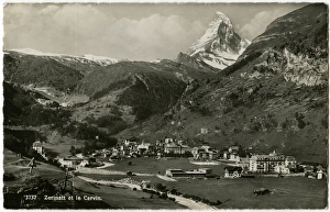 Steeple Gallery: Zermatt, Switzerland - Panoramic view with Matterhorn