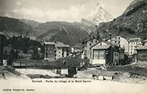 Images Dated 6th March 2019: Zermatt, Switzerland with view of the Matterhorn