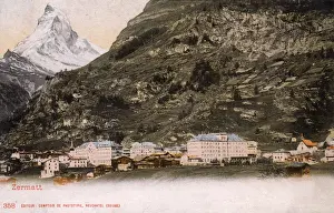 Zermatt, Switzerland - View of the Matterhorn in rear