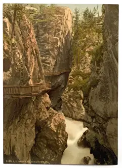 Zermatt, Upper Gorner Gorge, Valais, Alps of, Switzerland