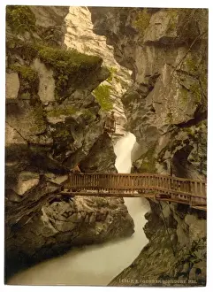 Gorner Prints: Zermatt, Upper Gorner Gorge, Valais Alps of, Switzerland
