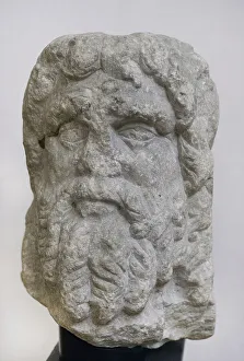 Zeus Prints: Zeus. Head of a marble statue. Second half of