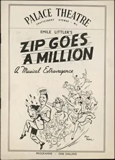 Cash Prints: Zip Goes a Million theatre programme