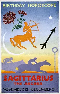 Centaur Prints: Zodiac - Birthday Horoscope - Sagittarius The Archer