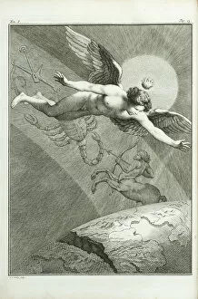 Histoire Collection: Zodiac with winged male, poss. Cupid / Eros