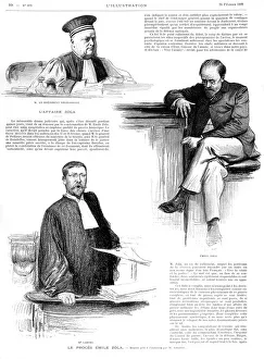 Dreyfus Collection: Zola in Court / Dreyfus