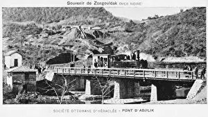 Societe Prints: Zonguldak, Turkey - Railway at Mine