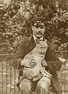 Zoo - keeper with fox