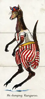 Kangaroos Prints: Zoological Misfitz - Mr Jumping Kangaroo