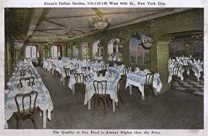Napkins Prints: Zuccas Italian Garden, New York City, USA