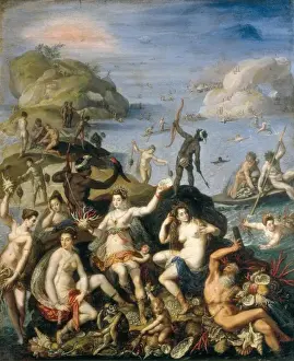 Fine Art Prints: ZUCCHI, Jacopo (1551-1589). Allegory of the Discovery