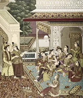 Harem Prints: Zulieka, Potiphars wife (or Potifar), presents