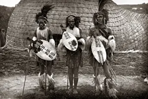 Chiefs Prints: Zulu chiefs, South Africa, circa 1888 (Robert Harris studio)