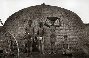Zulu family, South Africa, circa 1888 (Robert Harris studio)