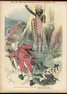 Uganda Prints: Zulu Ghost Cartoon / 1892