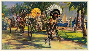 Rickshaw Collection: Zulu Rickshaw Drivers, 1928