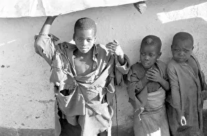 Zulu village: with villagers