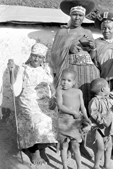 Zulu village: with villagers